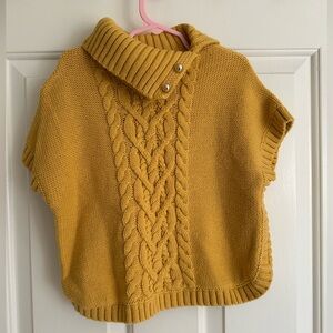 Kid’s Mustard Cable Knit Sweater, est size medium